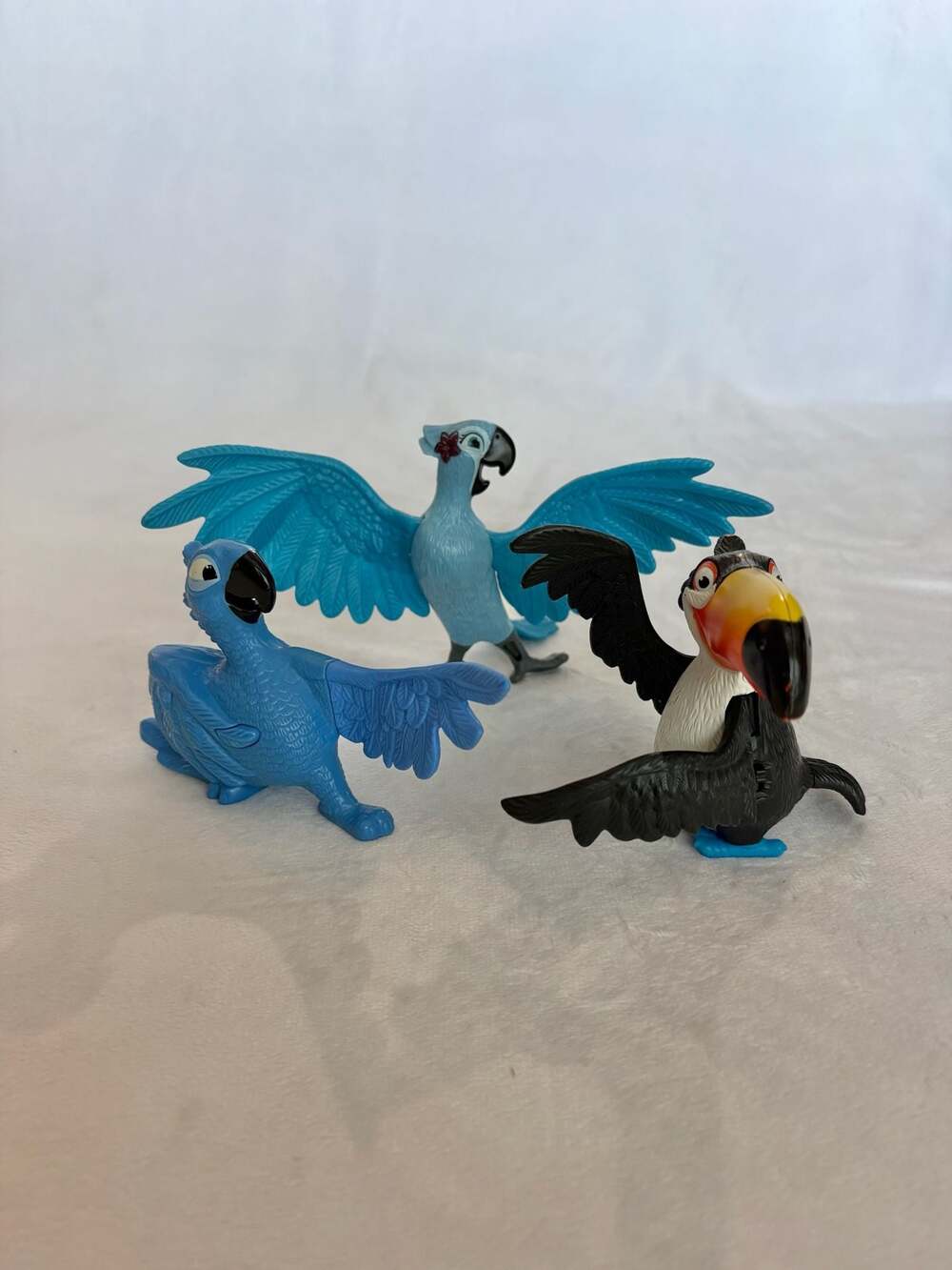 2011 Rio McDonald's Happy Meal Toy Figures - Rafael, Blu, and Jewel Set